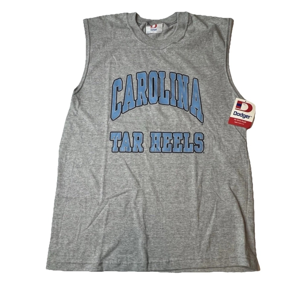 VTG North Carolina Tar Heels Tank Top Men's Medium Dodger Made In USA NWT NOS